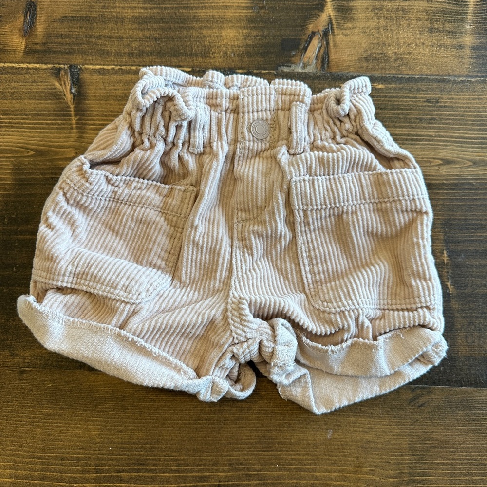 Zara Corduroy Paperbag Shorts - NWOT